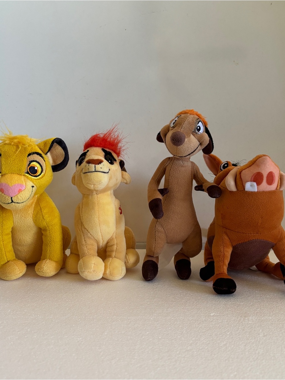 The Lion King Disney & Ty Beanie Baby Plush Toys Bundle Set of 4